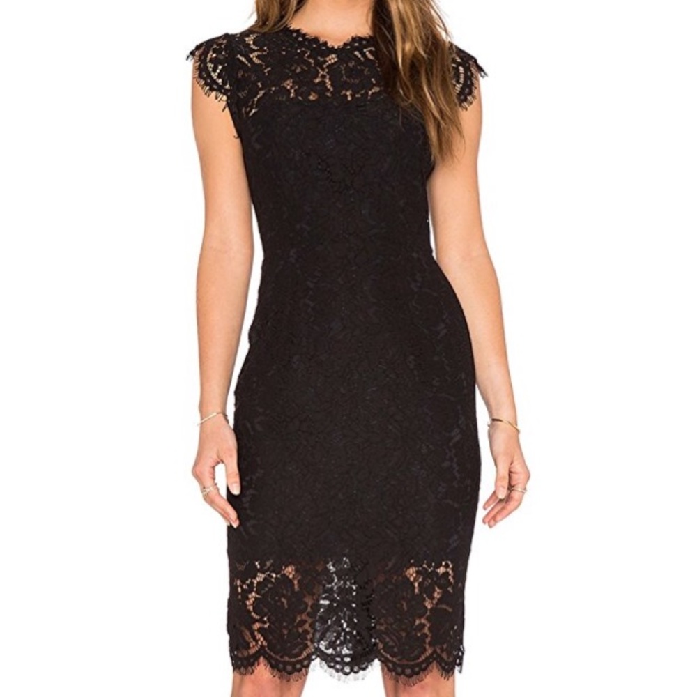 Maroon Floral Lace Dress